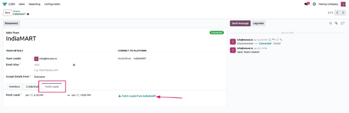 Fetch Leads From TradeIndia To Odoo CRM